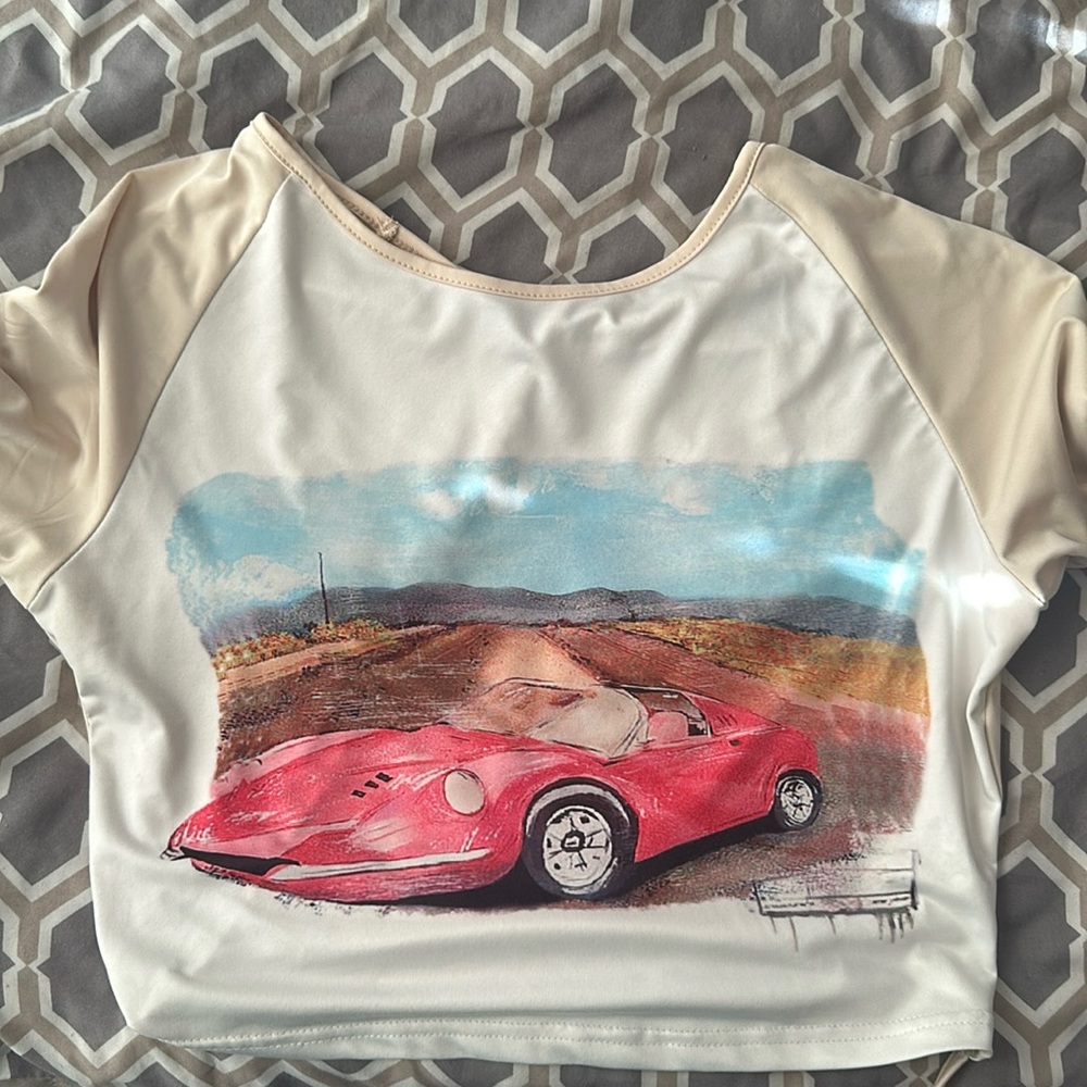 SHEIN Pink Corvette Crop Top
